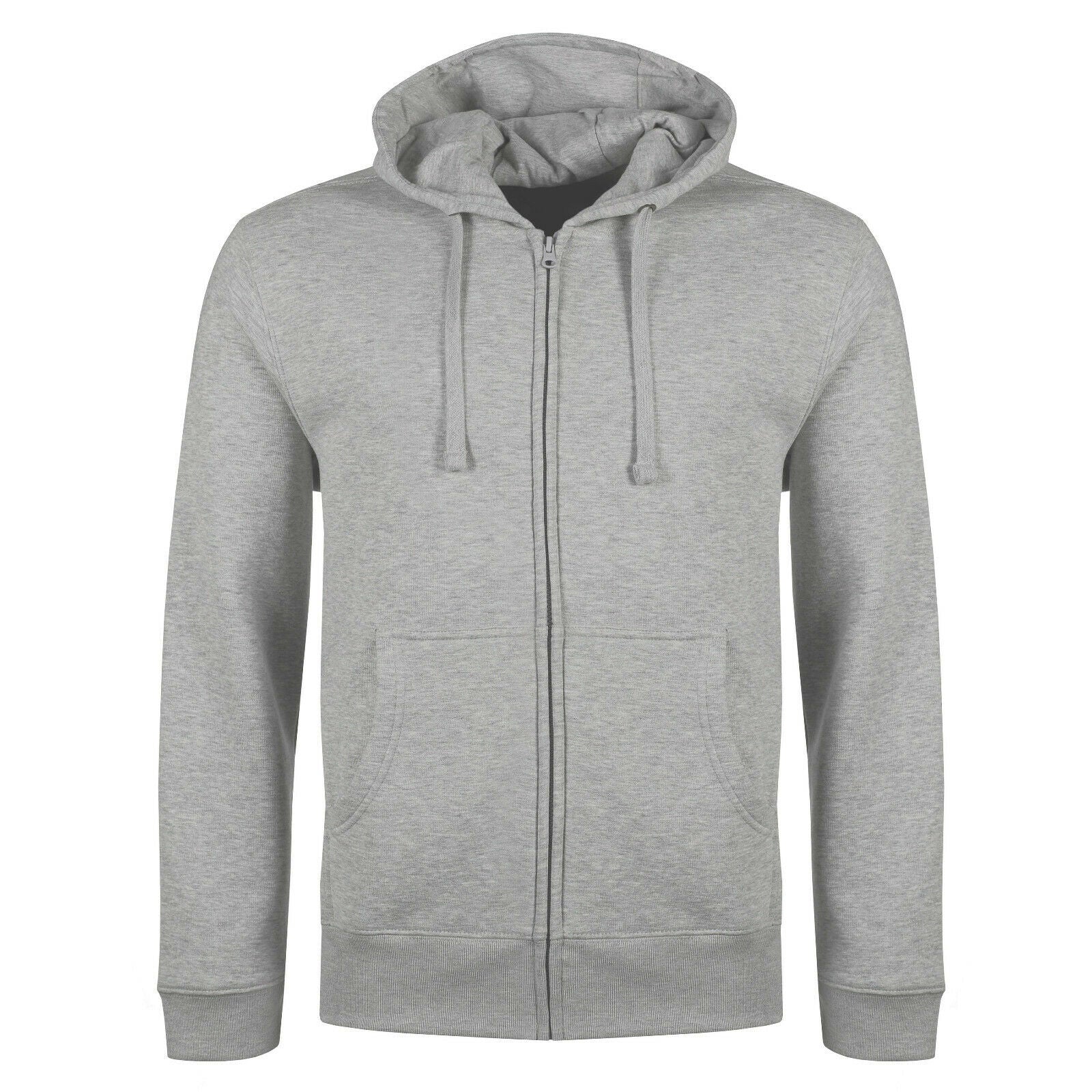 Plain Zipper Hoody Jumper