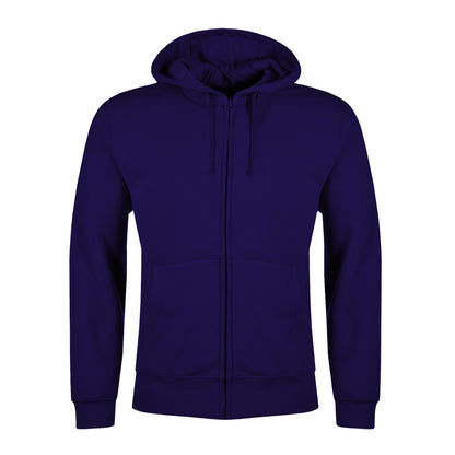 Plain Zipper Hoody Jumper Black,Charcoal,Grey,Navy. S-2XL
